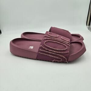 Nike Air Jordan Nola Slide Slides Womens Size 9 Light Mulberry Purple Terry Logo